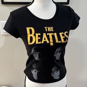 The Beatles Black and Gold Graphic Tee
